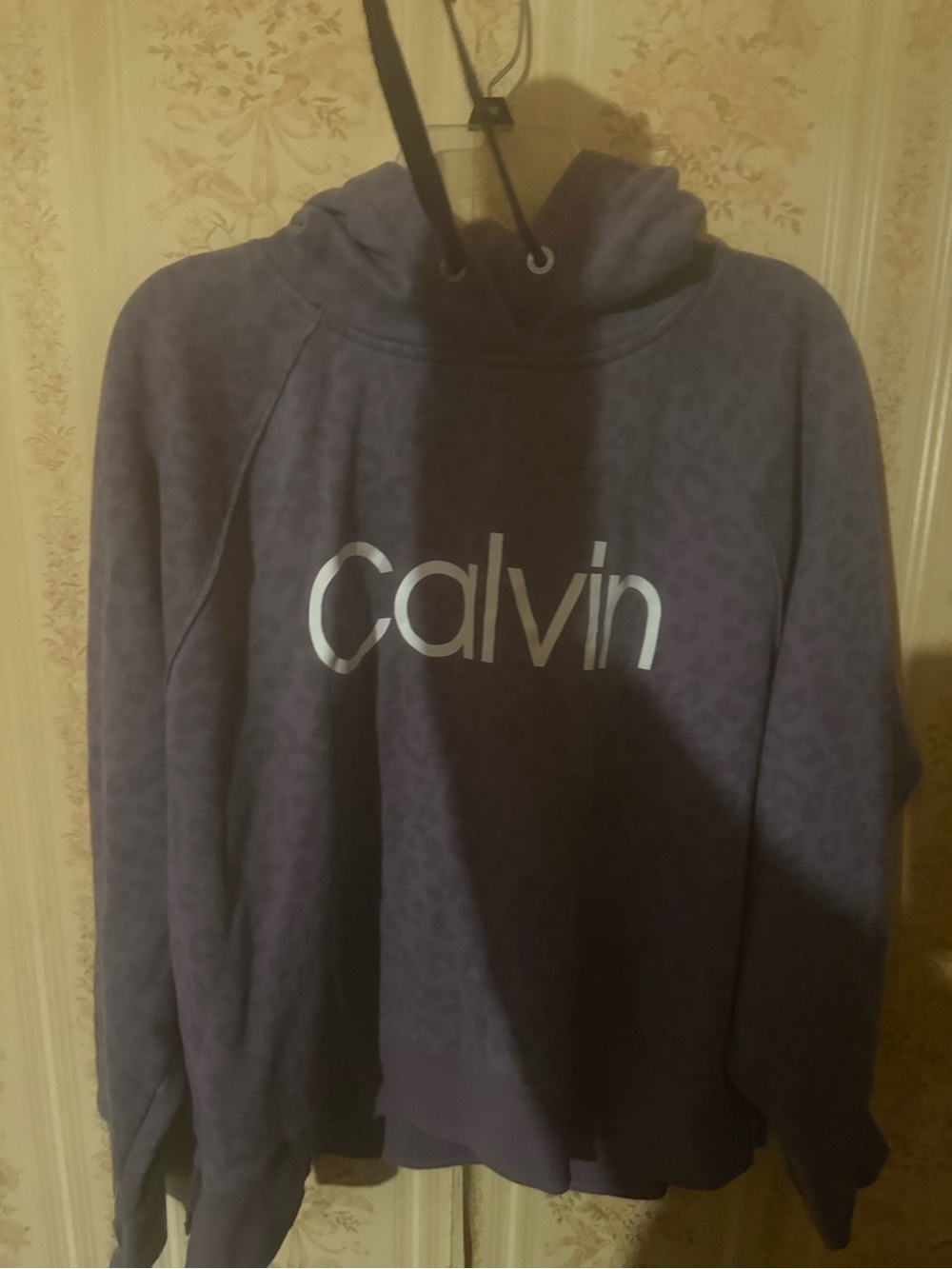 Calvin Klein Women’s Purple Crewneck Hoodie with Logo - Picture 2 of 10
